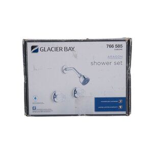 Glacier Bay Aragon Shower Set Chrome – New Open Box / Damaged Packaging – Comple